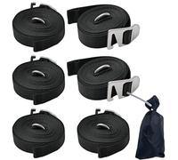 RV Awning Pull Strap - Awning Tent Straps with Storage Bag - Thickened Sunshade Fixing Rope Camping Accessories for Moving Tarps Cargo Luggage Travel Trailer Boat Adventures Truck