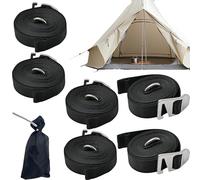 RV Awning Pull Strap | Awning Tie-Down Kit with Storage Bag - Thickened Sunshade Fixing Rope Camping Accessories for Moving Tarps Cargo Luggage Travel Trailer Boat Adventures Truck