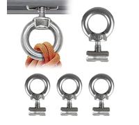 RV Awning Rail Stoppers - 304 Stainless Steel 29x12x10mm | Lifting Eye Nut Fastener End Stopper, Caravan Campervan Awning Accessories | Tent Rail Lock For Motorhome Outdoor Travel Use