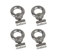 RV Awning Rail Stoppers - 4pcs Lifting Eye Nut Fastener | Stainless Steel Awning Piping Stopper | Multipurpose End Stoppers for RV Caravan Motorhome Campervan Tent, Awnings Accessories