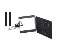 RV Bumper End Cover for 4-Inch Square Bumper, Steel Storage Guard with Locking Mechanism and Vents for Sewer Hose Protection