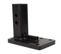 RV Bumper Hitch Receiver, Bolt On Receiver Tube Adapter, Towever Hitch Extende, Adjustable Pintle Mount, 4410lbs Load Capacity, for RVs, Trailers, Cargo Carriers