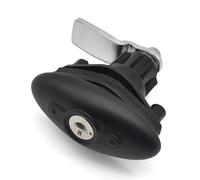 RV Cabin Door Lock Trailer Recreational Vehicle Compression Seal Lock Luggage Compartment Door Lock Oval Handle Rotary 1Pcs(XK263Open)