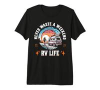RV Camper Van Motor Home Caravan Camping Vacation Weekend Premium T-Shirt