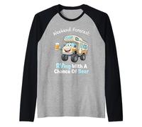 RV Camping Motorhome Beer Weekend Warrior Raglan Baseball Tee