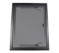 Rv Caravan Camper Van Push Out Window, Aluminum Alloy, Tempered Glass, Wide Applications, 65° Opening Angle For Caravans, For Rvs, Trailers, Pickup Trucks Or Conversion Vans, Etc, 65 X 50cm