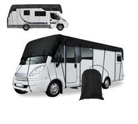 RV Caravan Roof Cover,420D Oxford Heavy Duty RV Trailer Rooftop Cover with Windproof Side-Straps and Buckles,RVs Motorhome Trailer,Popup & Truck Campers Van Cover,7.5×3.0m/24.6×9.8ft