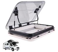 RV Caravan Roof Vent Motorhome Roof Ventilation,Universal Roof Hatch Large Caravan Roofs Window Ventilation Set With LED Lights, Net And Sunshade For Motorhome,RV Windows & Skylights(800*500mm)