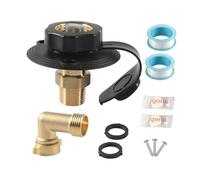 RV City Water Fill Inlet Adapter RV Water Hose Connector for Motorhomes Black