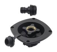 RV City Water Fill Inlet Water Fill Inlet Built in Check Valve for Boat Black, 11.7x11.7x7.5cm