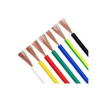 RV Copper Wire Flexible Cable Electric PVC Electrical 300/500V Single-Core Multi-Strand For Car Audio Wires(Brown,5m,Square 0.5mm)