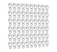RV Curtain Track Clips Gliders 20 or 60 Pack for camper for motorhome UK | Wheels roll quietly along for caravan rails, holding drapes firm on the road and simplifying daily setup.