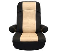 RV Designer C8958, Motorhome Seat Cover, GripFit+, Fits Most Seats, Double Pack, Black
