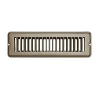 RV Designer H870, Metal Floor Register, Undampered, 10 inch x 2 inch, Tan, Interior Hardware