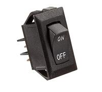 RV Designer S269, Rocker Switch, 10 Amp, On/Off, SPST, Black w/Silver Text, DC Electrical