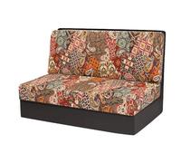 RV Dinette Cushion Covers, Stretch Table Seat Slipcovers, Replacement Washable Camper Couch Cushion Slipcovers for Bench Seats, RV Camper Car(A,1 Backrest+1 Bench Covers)