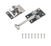 RV Door Holder Latch, T-Style Door Gate Latches, Camper Trailer Door Hardware Entrance Lock for Trucks and Platform Vehicles