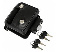 RV Door Lock Replacement for Storage Compartment Doors, Heavy Duty Zinc Alloy Entry Handle Latch with 4 Keys, Enclosed Camping Locking Kit