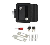 RV Door Lock Replacement with Paddle Deadbolt, Camper Entry Latch with Keys for Cargo Hauler Horse Trailer Truck Cabin Interior