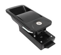 RV Door Lock with 2 Keys, 6.2 X 3in Upgraded Entry RV Door Lock Replacement, Zinc Alloy Flush Mount RV Door Latch Handle for Yacht Caravan Travel Trailer Cargo (Black)