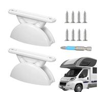 RV Door Stop Inside - 3" Nylon Door Holder Retainer, Semi Circular Auto Stop Limiter, Outdoor Camping Safety Tool | 2 Piece Travel Boat Camping Car Door Security Accessories Kit