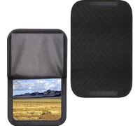 RV Door Window Shades Cover | Privacy Blackout Curtain 40 x 63 cm, Black Blinds for Camper Van Side Windows - for Camping Camper Van Motorhome