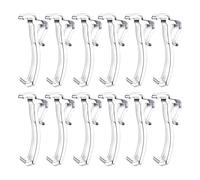 Rv Drapery Clips 12 Piece | Rv Side Drapery Hold down Clip - Holdback Hardware for Inside Window Covering Camping Furniture Parts Including Bathroom Bedroom