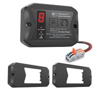 RV Dual LP/CO Alarm, RV Carbon Monoxide & Propane Detector, Hardwired-12V DC with 3 Different Brackets for Motorhome Travel Trailer, Motor Coach, Truck Camper (R502 Black)