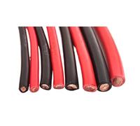 RV Electric Wire Red Black PVC Single-Core Multi-Strand Power Cable(Rood,1M-8 AWG 10mm2)