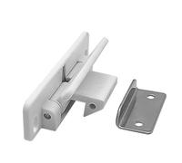 RV Exterior Door Catch Holder ABS Nylon Stopper for Camper Trailer Bus Van, Easy Install Modification Accessory Replacement, White Black, 67x24x22mm