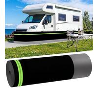 RV Exterior Skirt Panels, Easy Installation Rv Skirting For Travel Trailer 80cm/2.62ft High Skirting With Reflective Strips,Shields From Wind,Snow,And Parking Scrapes(26m/85ft)