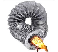 RV Flexible Air Ducting Hose HVAC Ventilation Duct High Temperature Resistance Duct Hose Direct The Airflow Of RV Furnace(4.5in/11.5cm)