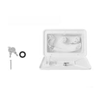 RV Floor Shower ABS Weatherproof Warm Cold Water (White)