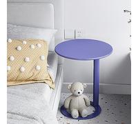 RV Folding Table Metal Couch Side, Modern Side s for Small Spaces, s with Round top and Sturdy Metal Base (Color : D, Size : 48x69cm(18.9x27.2in))
