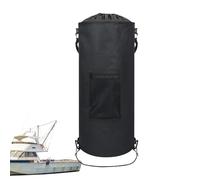 RV Garbage Bin - Waterproof Foldable Trash Can, Heavy Duty Boat Camping | Portable Drawstring 11 15 Gallon Waste Basket Holder with Foldable Design for Outdoor Car Travel in Car