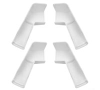RV Gutter Spouts with Extensions 4pcs Black ABS Rain Diverter for Motorhome for caravan Trailer - Prevents Streaks 3 Inch Length 1 5/16 ID(White)