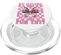 RV Having Fun Yet? RV Camping Camper Motorhome Girl Mom PopSockets PopGrip for MagSafe