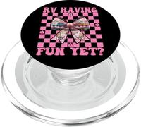 RV Having Fun Yet? RV Camping Camper Motorhome Girl Mom PopSockets PopGrip for MagSafe