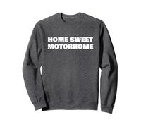 RV Home Sweet Motorhome Camper Sweatshirt, Adult Unisex, Dark Heather Grey, Small