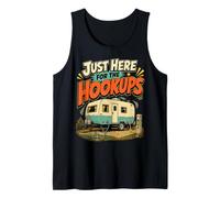 RV Hookups Just Here for The Hookups Camping Humor Tank Top