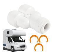 RV Hose Connector - 1/2 Inch Drain Pipe Adapter, Sturdy Elbow Sewer Hose Fitting with Leak Proof Design, Ideal for Camping Outdoor Water Outlet Connections RV Travel Accessory