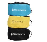 RV Hose Storage, 4-PACK RV Hose Storage Bag with Waterproof RV Hose Storage, RV Accessories Bag, RV Utility Bag, RV Hose Bag for Fresh/Black Water Hoses, Electrical Cords and RV
