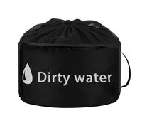 RV Hose Storage Bag | Dust Bag Organizer with a Cable Struggle over Jumper Wires, Sewage Pipes, RV Equipment Accessories for Hose, Black, Consulte la descripción, See description