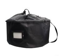 RV Hose Storage Bag Waterproof Organiser 600D Oxford Mesh Breathable Large Capacity Electrical Cable Holder D16xH10 for Outdoor Camper Caravans for Motorhome(black)