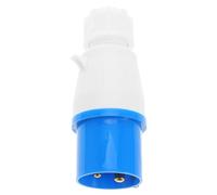 RV Industrial Power Plug 16A 3-Pin Plastic Connector IP44 Blue | Weather-resistant Housing, Portable Design, for Marine Users, Tradespeople, Motorhomes, Trailers, Pedestals and Marinas