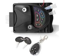 RV Keyless Entry Door Lock, Backlit Keypad, Key Fobs, Easy to Install, Adjustable Volume, 2 Keys, for Travel Trailer, Zinc Alloy Metal Lock