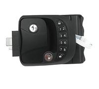 RV Keyless Entry Door Lock, Handle Deadbolt, Remote Controller, Zinc Alloy Keyless RV Door Lock, Backlit Keypad & Fob, for Travel Trailer