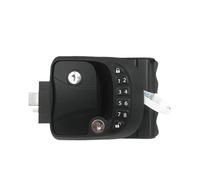 RV Keyless Entry Door Lock Latch Hatch Caravan Motor Home Car Drawer Handle with Deadbolt Integrated Keypad Fob(Button on Right)