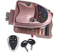 RV Keyless Entry Door Lock, Remote Control & Key Unlocking,Aluminum Alloy, for Caravan Camper Bus Yacht Ferry Truck
