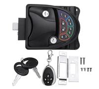 RV Keyless Entry Door Lock, Remote Control & Key Unlocking，Aluminum Alloy, For Caravan Camper Bus Yacht Ferry Truck